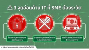 3 จุดอ่อนด้านไอที ที่ SME ต้องระวัง